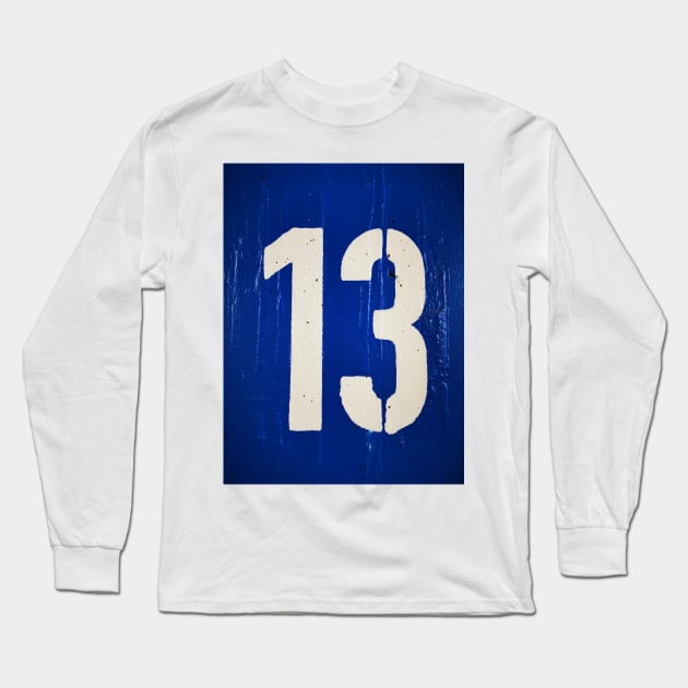 BIG and BOLD number THIRTEEN Long Sleeve T-Shirt by mister-john